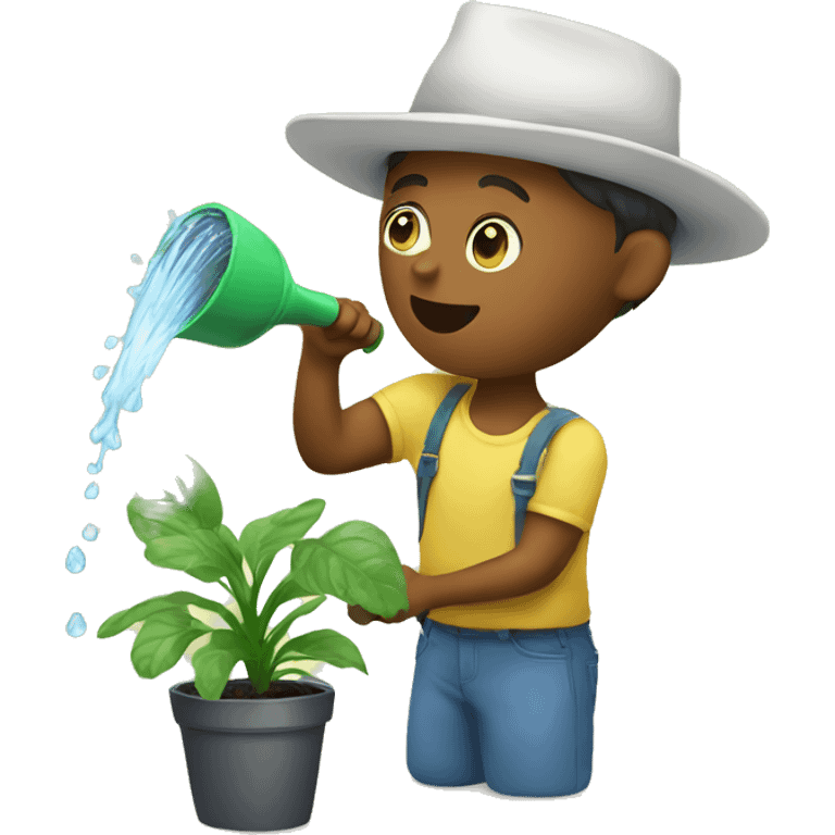 Watering plants emoji