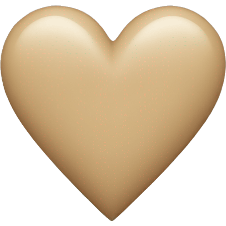 Beige heart  emoji