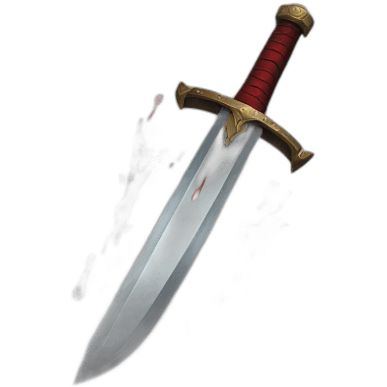 Sword with blood emoji