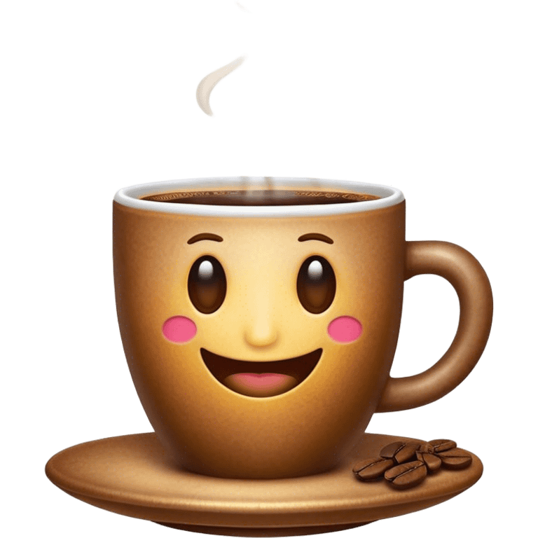 Cinematic Realistic Colombian Coffee Pop Culture Emoji, showcasing a steaming cup of rich, aromatic coffee that epitomizes Colombian culture rendered with detailed textures and warm, inviting lighting. emoji