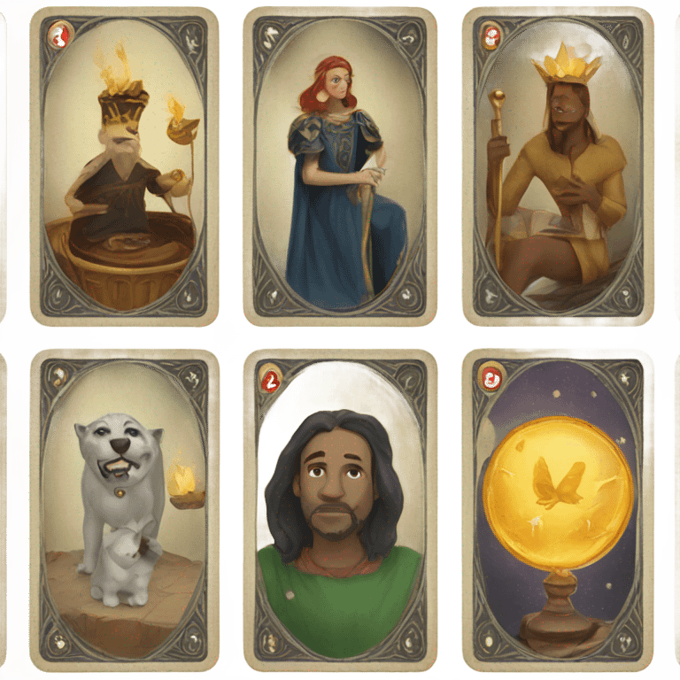 Deck of tarot cards emoji