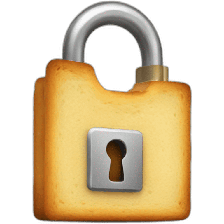 bread padlock emoji