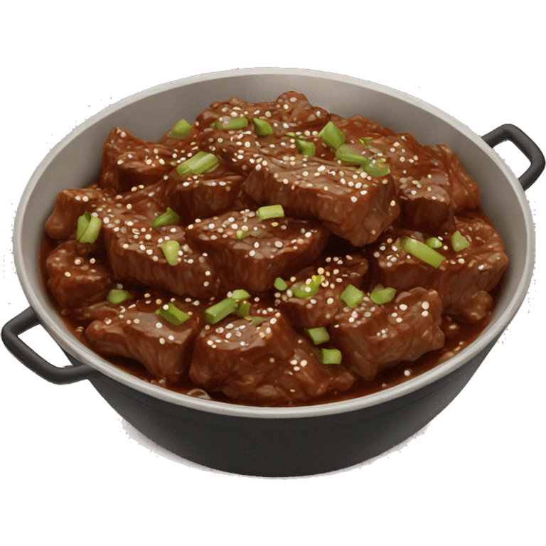 mongolian beef  emoji