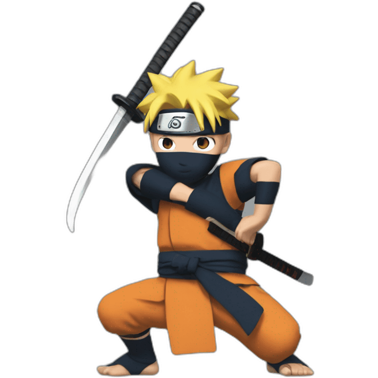 naruto holding katana emoji