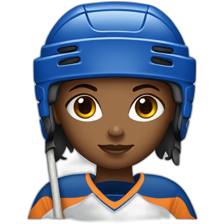 Girl ice hockey player emoji