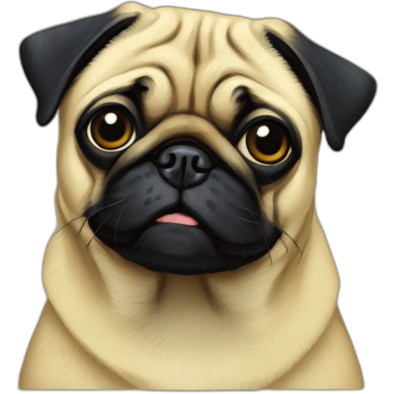 Van Gogh Pug emoji