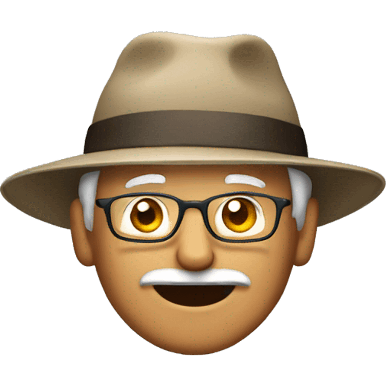 Grandpa with hat  emoji