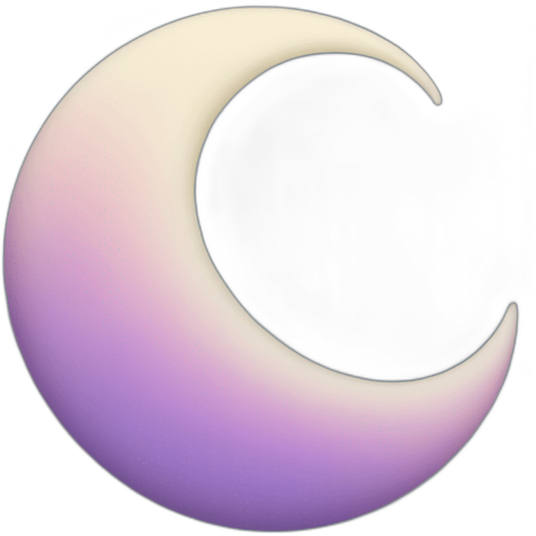 Sleepy crescent moon emoji