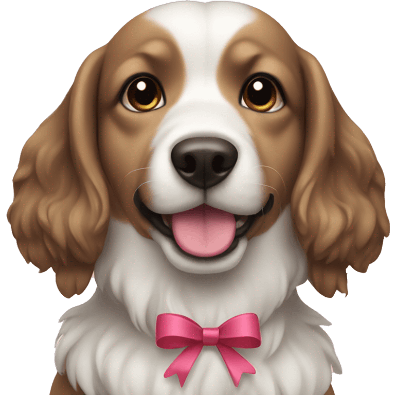 Dog with Bows emoji