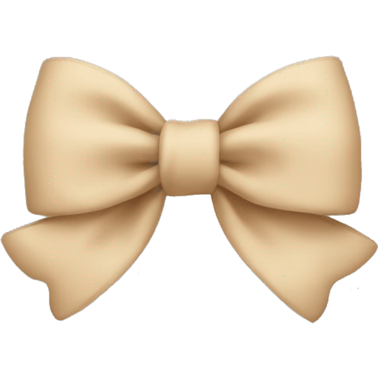 beige bow  emoji