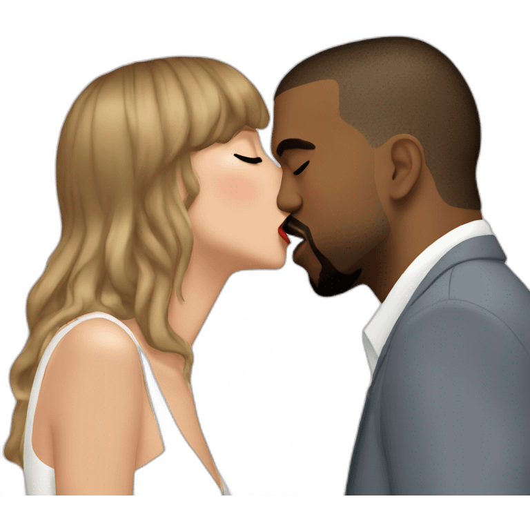 kanye west kiss taylor swift emoji