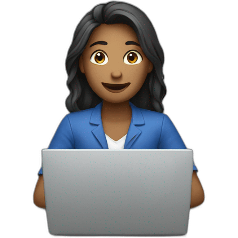 Working with a laptop emoji