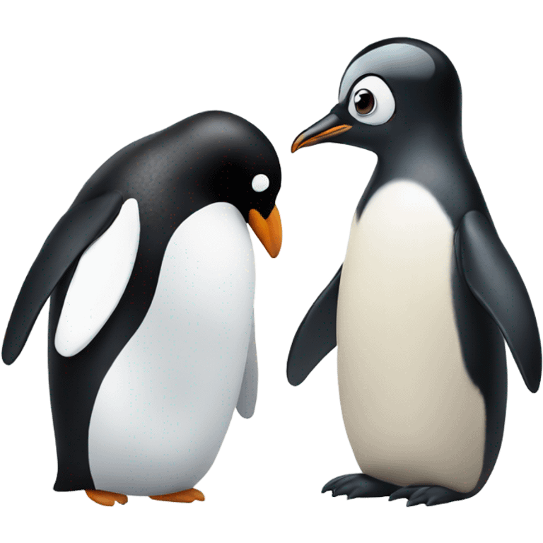 penguin and penguin emoji