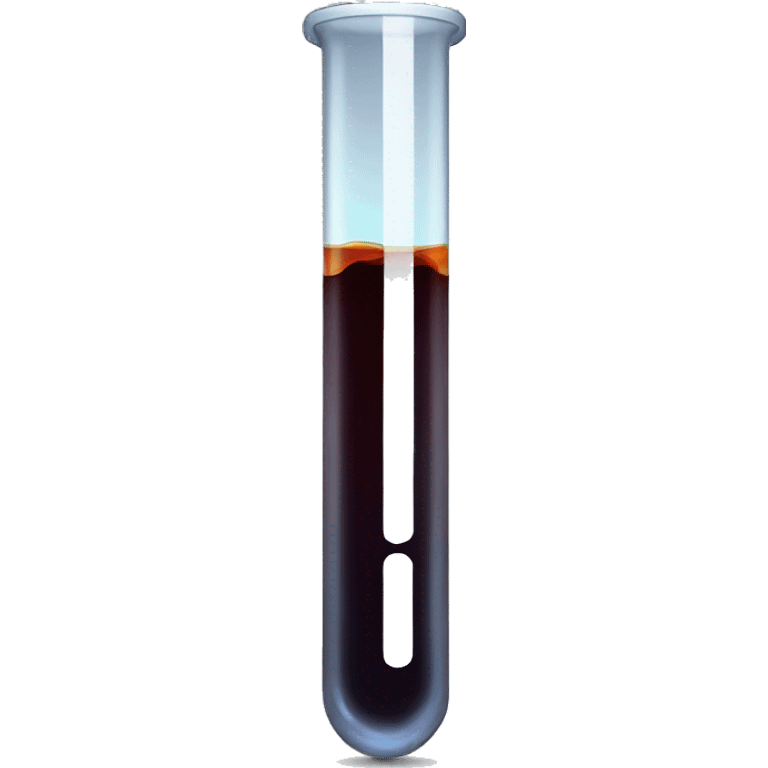 Heavy crude oil in wide test tube  emoji