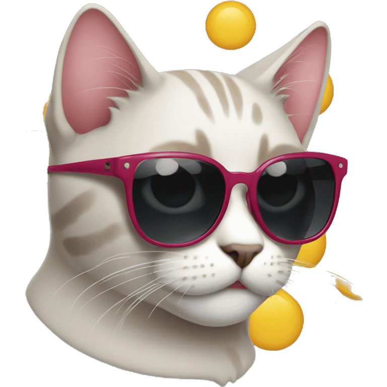 Cat with sunglasses emoji