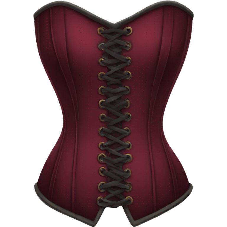 burgundy corset  emoji