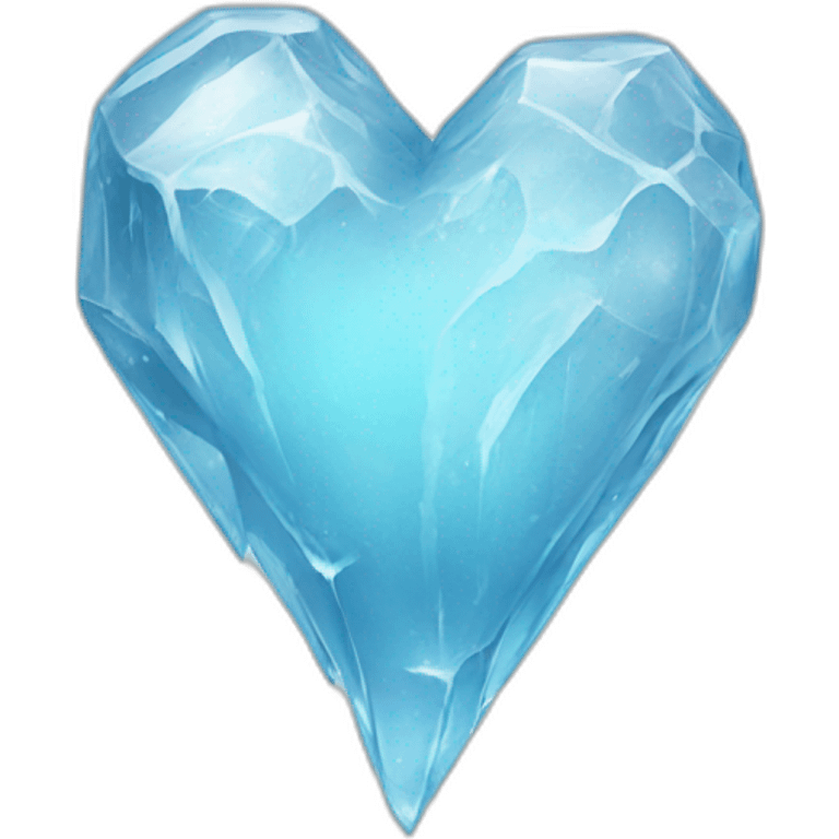 Ice heart emoji