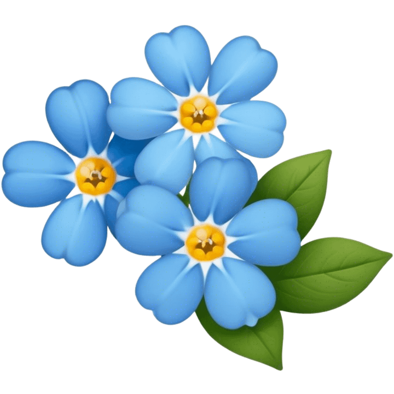 Forget me not flower emoji