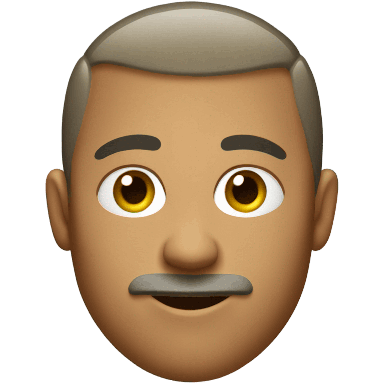 Buzz cut man with 5 o'clock shadow emoji