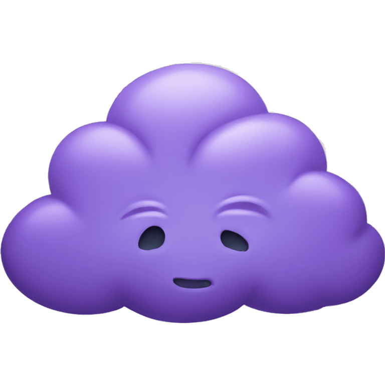 Purple cloud emoji