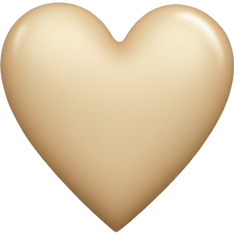 Beige heart emoji