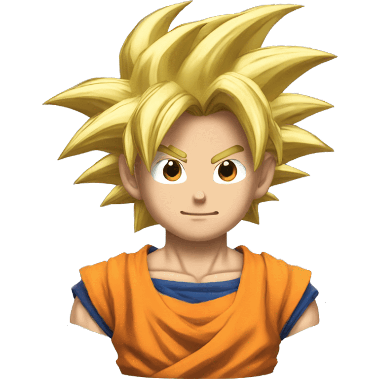 Goku con cabello dorado emoji