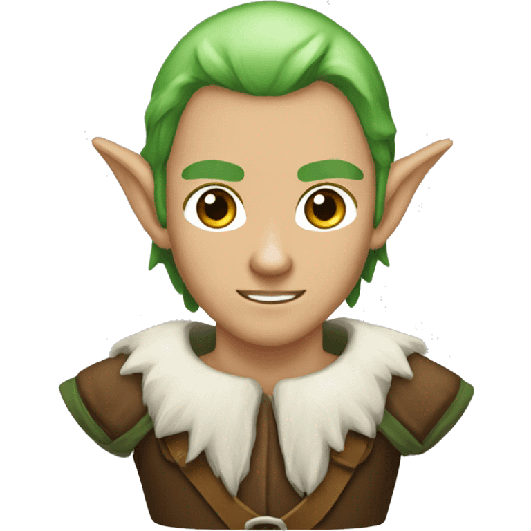 Elf male tracker bow emoji