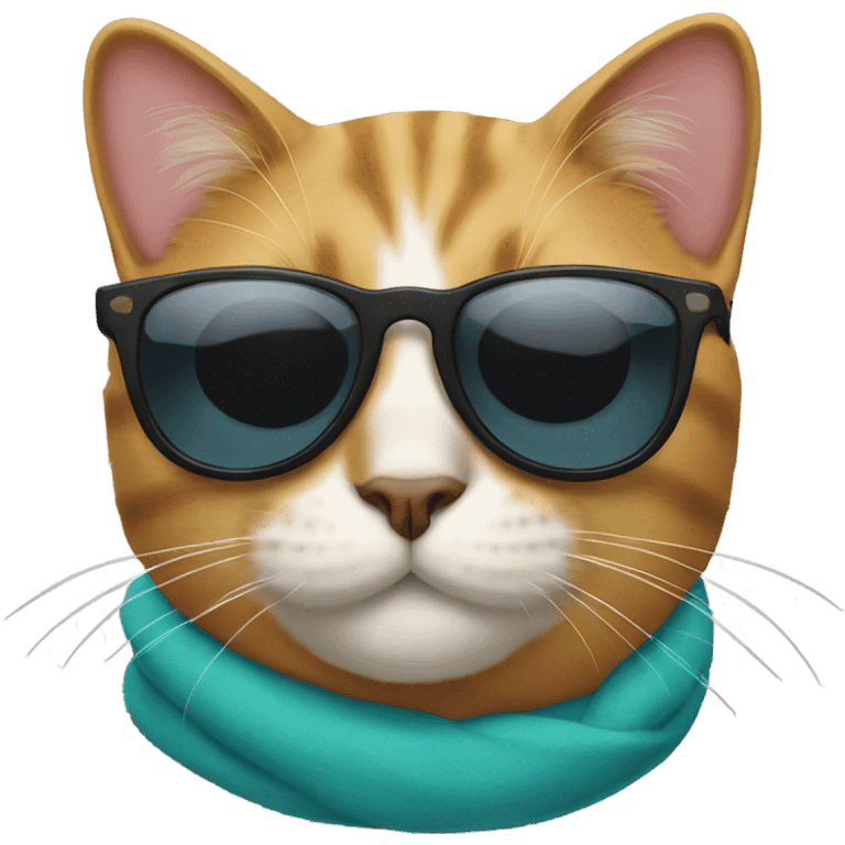 Cat with sunglasses emoji