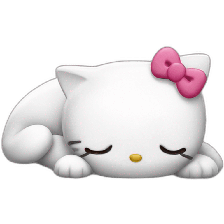 Hello kitty sleeps emoji