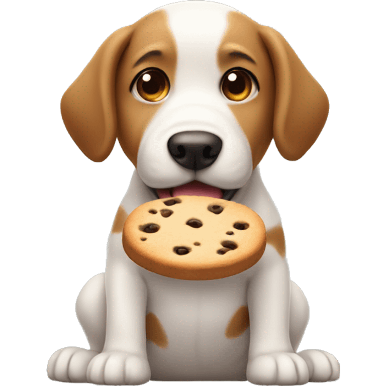 ￼ dog with a a cookie emoji