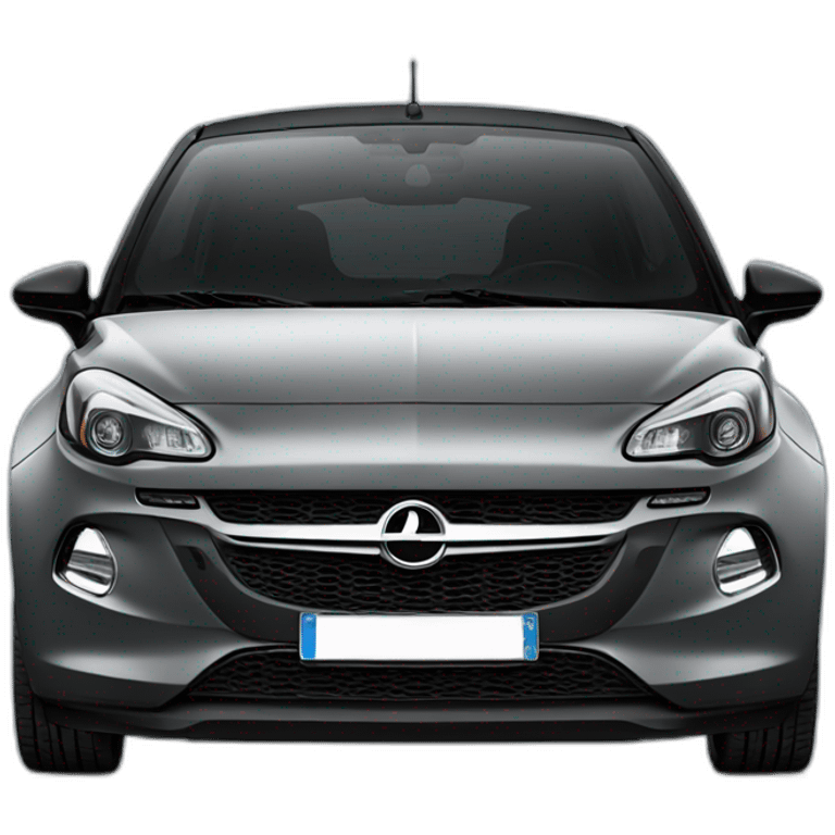 opel adam noire de face emoji