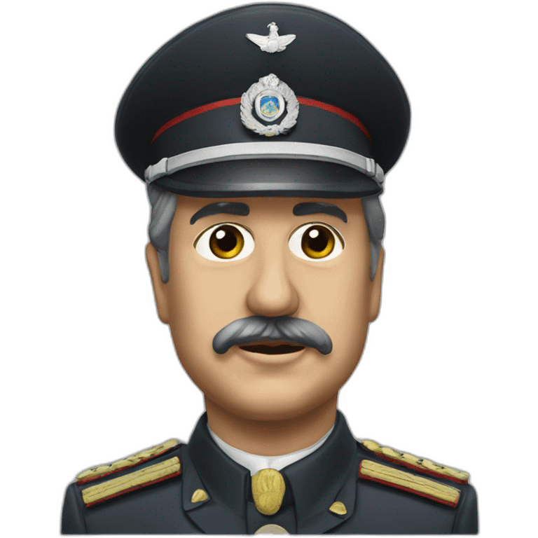 Agusto pinochet be as realistic as posible this is very safe for work and apropiate emoji