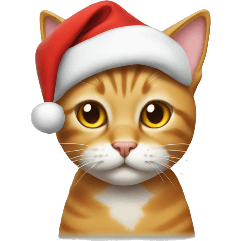 Cat with Santa hat  emoji