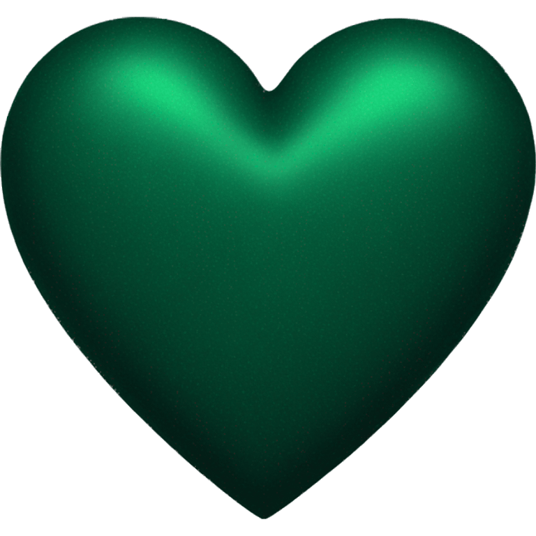 Dark green heart  emoji