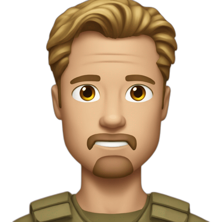 Brad Pitt in fury emoji