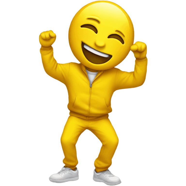 yellow emoji dabbing emoji