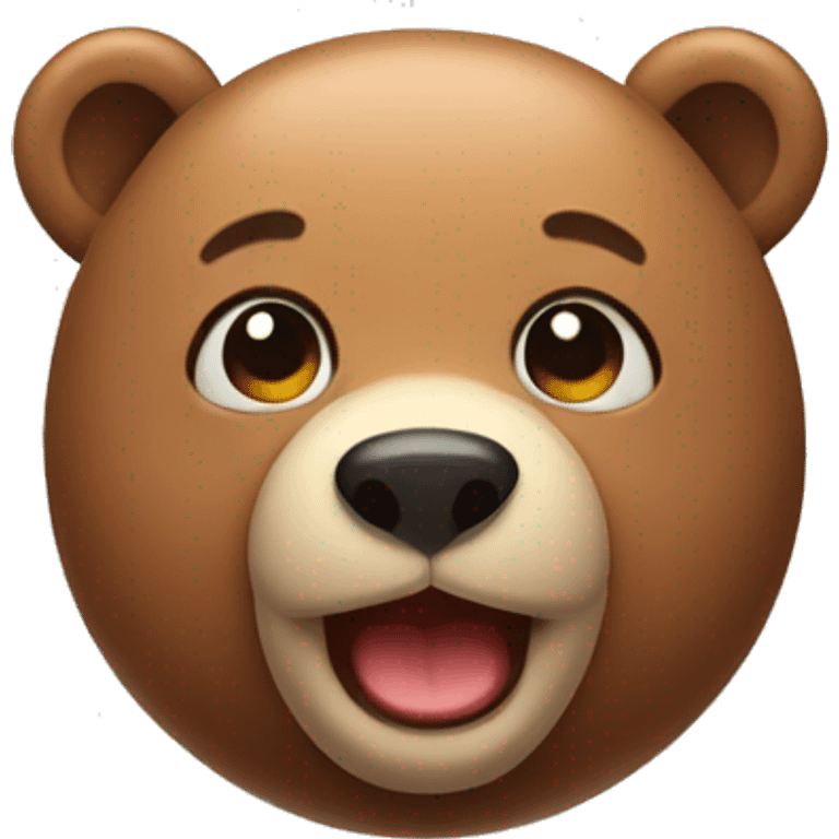 Cute bear emoji