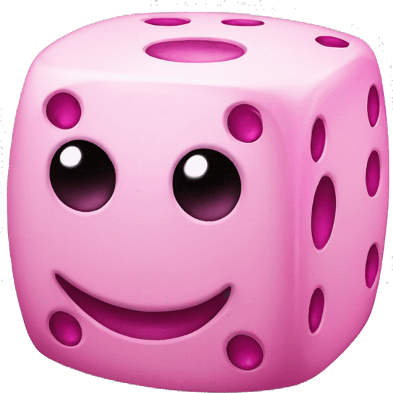 Dice and pink snake emoji