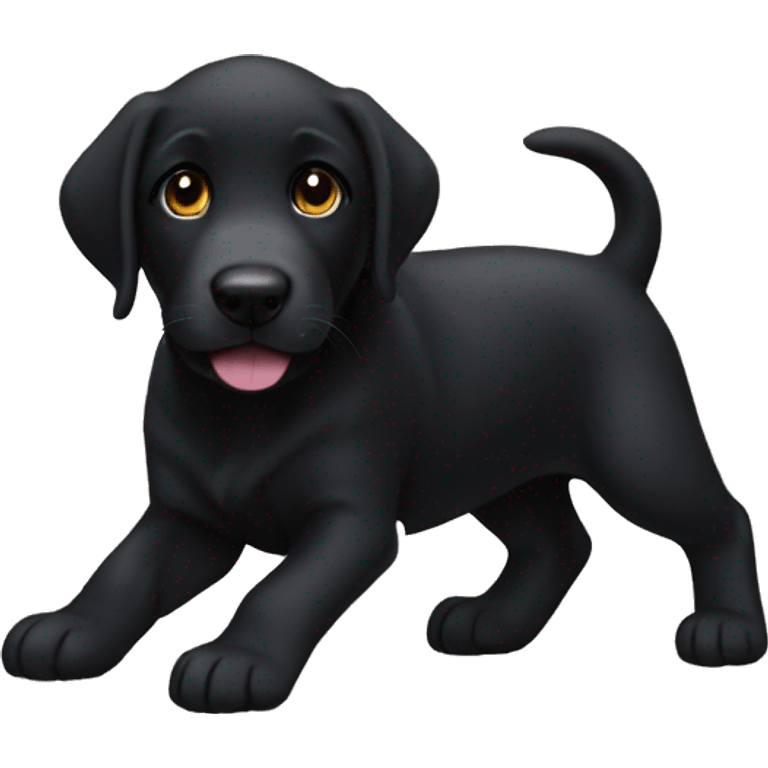 Black lab puppu emoji