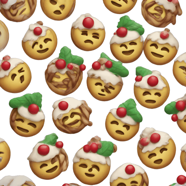 A Christmas dessert  emoji