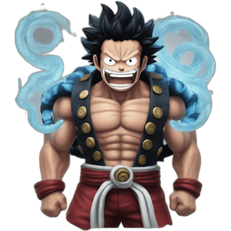 Luffy gear 4 snake man emoji