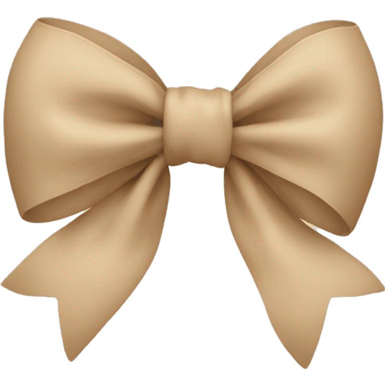 Beige bow emoji