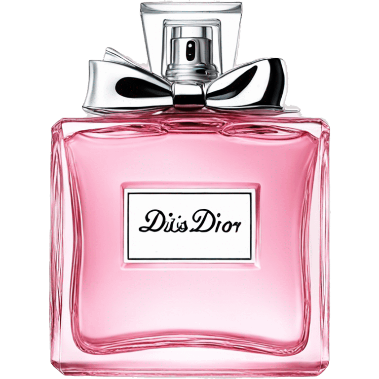 Miss Dior perfume in pink emoji