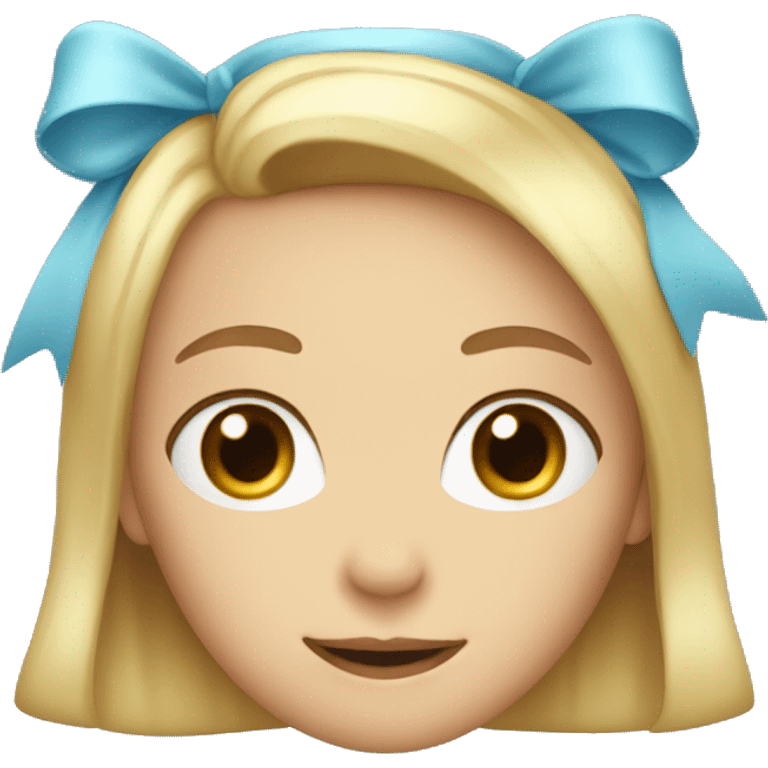 Light blue bow  emoji