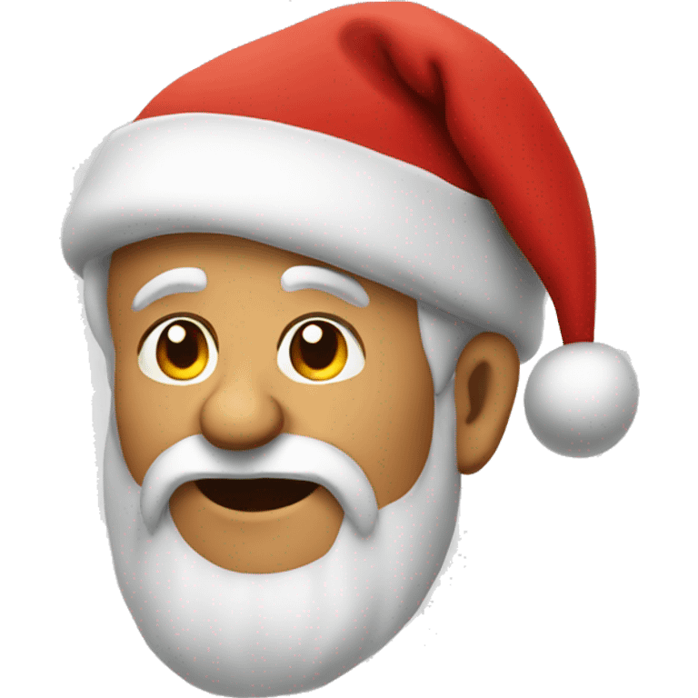 Old man wearing a Santa hat  emoji