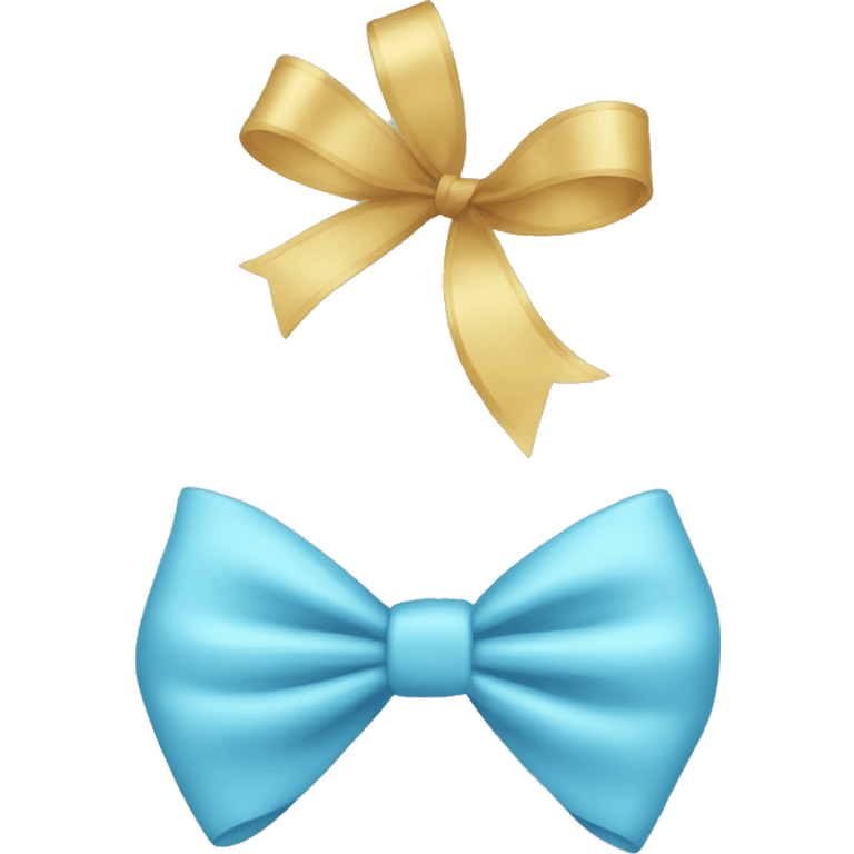 light blue bow emoji