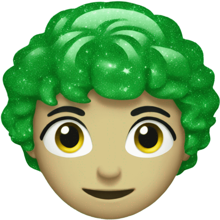 Green sparkle emoji emoji