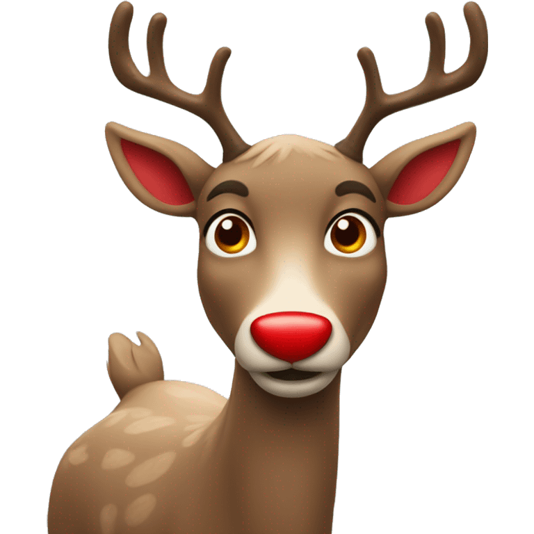 Red Nosed Reindeer emoji