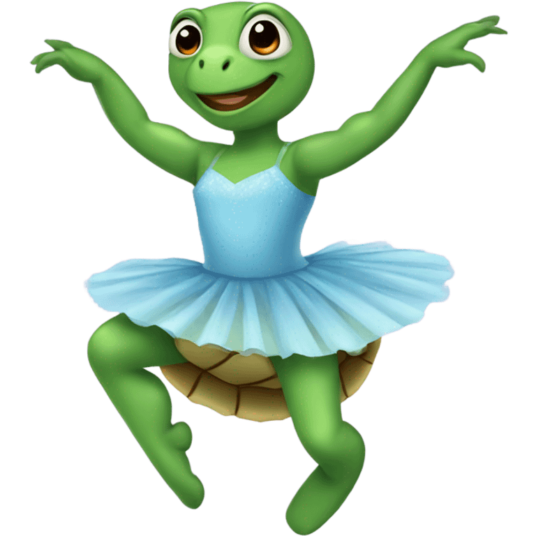 turtle ballerina emoji