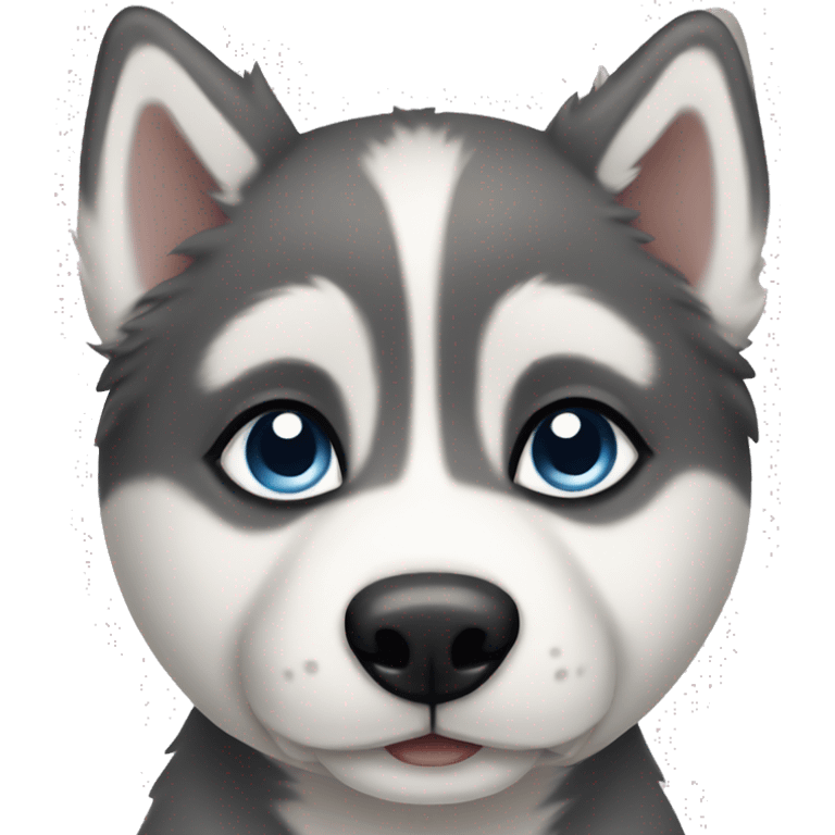 Husky puppy emoji